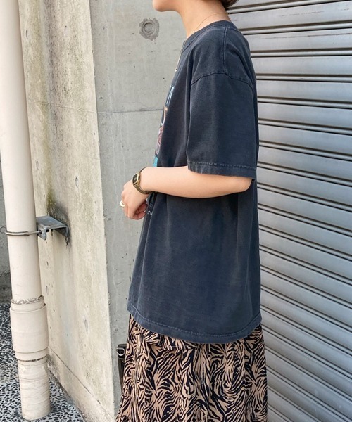 Factor=(ファクターイコール)の「LAMESAYイーグルプリントTシャツ(Tシャツ/カットソー・レディース・ブラック/オフホワイト/イエロー・FREE)」の4枚目の写真