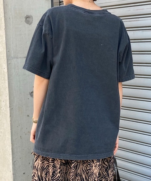 Factor=(ファクターイコール)の「LAMESAYイーグルプリントTシャツ(Tシャツ/カットソー・レディース・ブラック/オフホワイト/イエロー・FREE)」の5枚目の写真