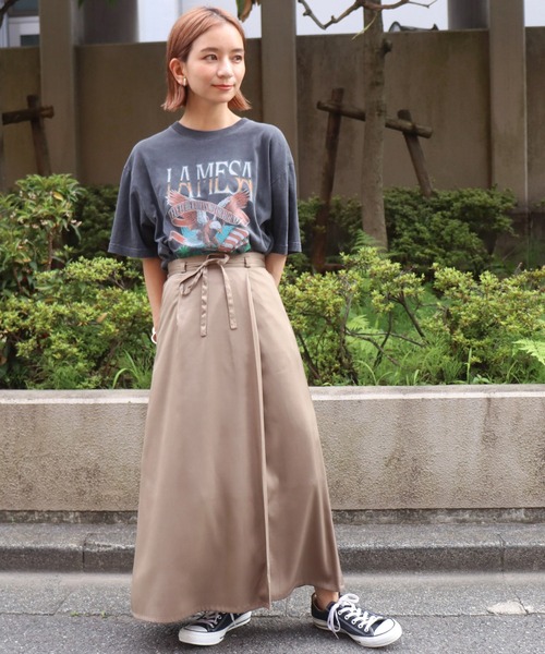 Factor=(ファクターイコール)の「LAMESAYイーグルプリントTシャツ(Tシャツ/カットソー・レディース・ブラック/オフホワイト/イエロー・FREE)」の16枚目の写真