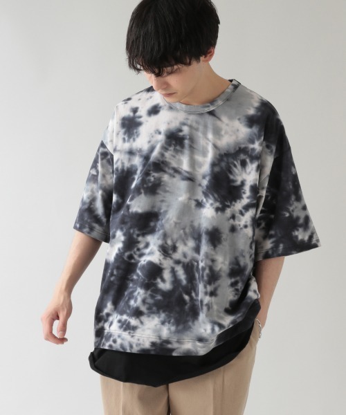 ROKU タイダイ柄カットソー 6（ロク）の「＜6(ROKU)＞DOUBLE SLIT TIE