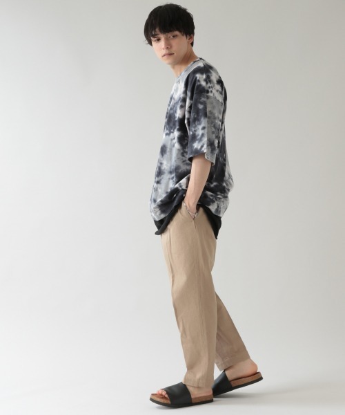 RAGEBLUE（レイジブルー）の「タイダイ柄/フェイクレイヤードビッグTシャツ/939601（Tシャツ/カットソー・メンズ・ブラック/ライトブルー/ホワイト・LARGE/MEDIUM）」の8枚目の写真