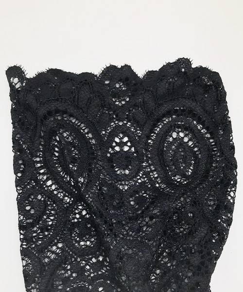 Futier land（フューティアランド）の「レース切替ソックス（ソックス/靴下・レディース・ホワイト/ブラック・FREE）」の6枚目の写真