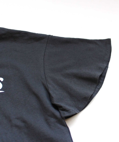 THE CASUAL（カジュアル）の「ビッグシルエット短丈フリル袖プリントTシャツ キッズ（Tシャツ/カットソー・キッズ・チャコール/ベージュ/オフホワイト・110cm/160cm/130cm/120cm/150cm/140cm）」の5枚目の写真