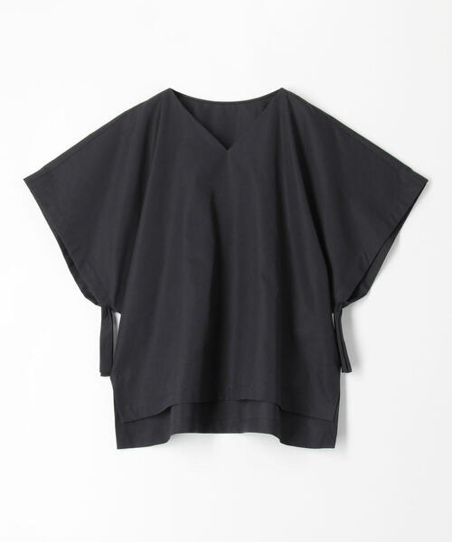 TOMORROWLAND collection（トゥモローランドコレクション）の「コットントロピカル リボンカフスVネックブラウス（シャツ/ブラウス・レディース・ホワイト/ダークブラウン/ネイビー/サックスブルー・36）」の16枚目の写真