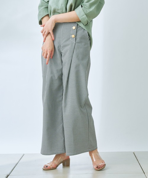 prose verse（プロズヴェール）の「ボタンアクセントマリンパンツ（その他パンツ・レディース・ブラック/オフホワイト/ブルー/モカ・ﾌﾘ-）」の17枚目の写真