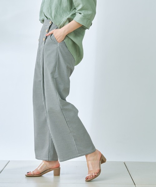 prose verse（プロズヴェール）の「ボタンアクセントマリンパンツ（その他パンツ・レディース・ブラック/オフホワイト/ブルー/モカ・ﾌﾘ-）」の18枚目の写真