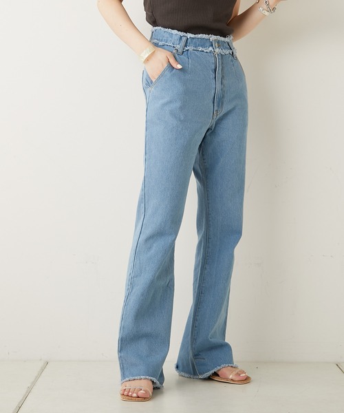 AZUL DENIM オーバーダイ切替フレアデニム｜WOMEN｜250ISC12