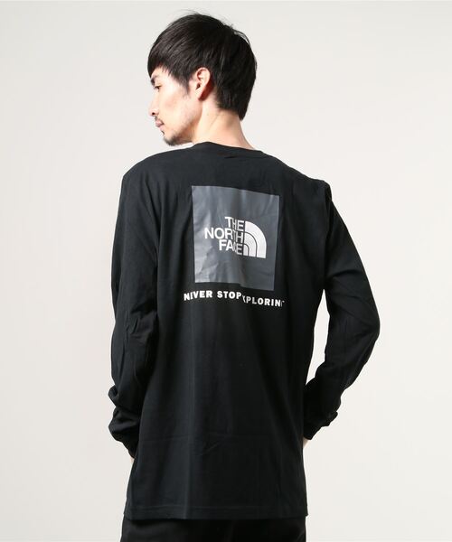 THE NORTH FACE(ザノースフェイス)の「THE NORTH FACE ボックスロゴロングスリーブT(Tシャツ/カットソー・メンズ・ホワイト/ブラック・SMALL/MEDIUM/LARGE/X-LARGE/X-SMALL)」の5枚目の写真