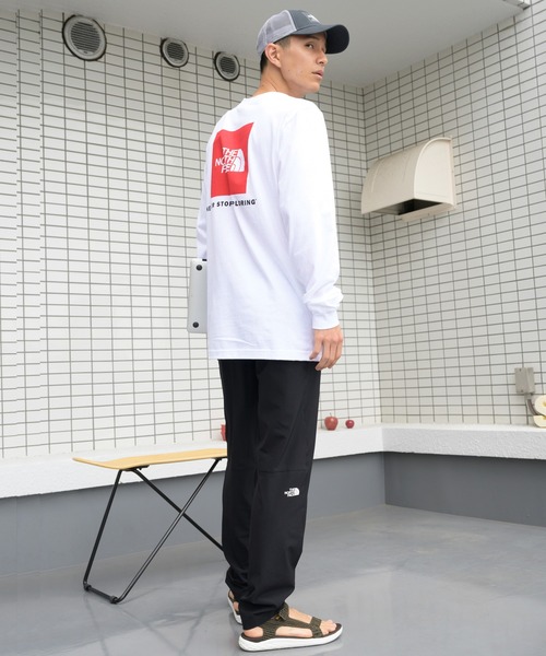 THE NORTH FACE(ザノースフェイス)の「THE NORTH FACE ボックスロゴロングスリーブT(Tシャツ/カットソー・メンズ・ホワイト/ブラック・SMALL/MEDIUM/LARGE/X-LARGE/X-SMALL)」の22枚目の写真