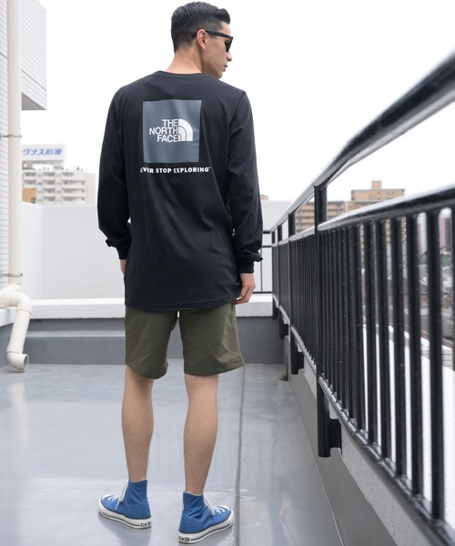THE NORTH FACE(ザノースフェイス)の「THE NORTH FACE ボックスロゴロングスリーブT(Tシャツ/カットソー・メンズ・ホワイト/ブラック・SMALL/MEDIUM/LARGE/X-LARGE/X-SMALL)」の11枚目の写真