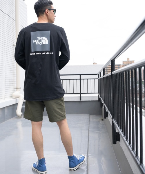 THE NORTH FACE(ザノースフェイス)の「THE NORTH FACE ボックスロゴロングスリーブT(Tシャツ/カットソー・メンズ・ホワイト/ブラック・SMALL/MEDIUM/LARGE/X-LARGE/X-SMALL)」の10枚目の写真