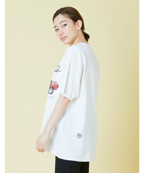 Little sunny bite（リトルサニーバイト）の「Car print tee（Tシャツ/カットソー・レディース・ホワイト/レッド/ブラック・SMALL/MEDIUM）」の22枚目の写真
