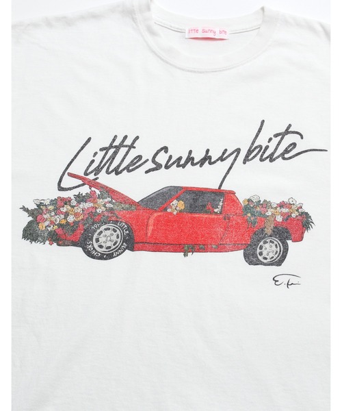 Little sunny bite（リトルサニーバイト）の「Car print tee（Tシャツ/カットソー・レディース・ホワイト/レッド/ブラック・SMALL/MEDIUM）」の7枚目の写真