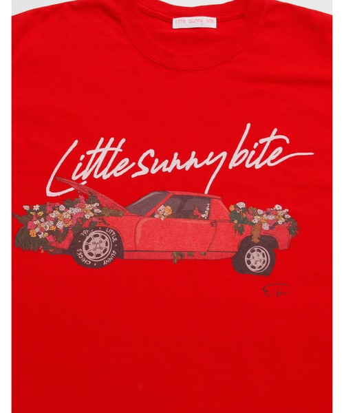 Little sunny bite（リトルサニーバイト）の「Car print tee（Tシャツ/カットソー・レディース・ホワイト/レッド/ブラック・SMALL/MEDIUM）」の9枚目の写真