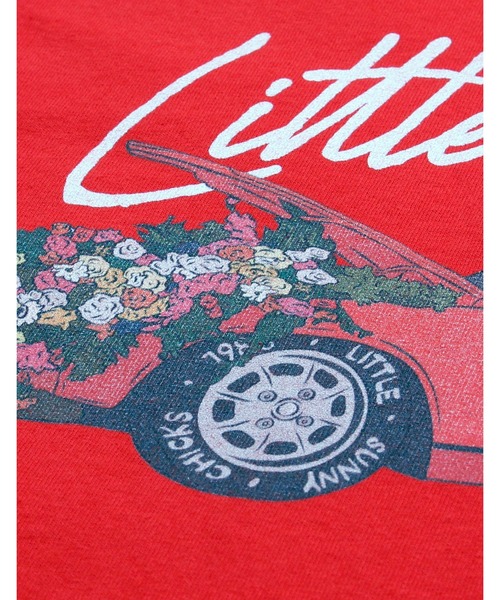 Little sunny bite（リトルサニーバイト）の「Car print tee（Tシャツ/カットソー・レディース・ホワイト/レッド/ブラック・SMALL/MEDIUM）」の6枚目の写真