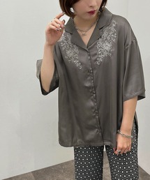 刺繍開襟シャツ 【ZOZOTOWN限定アイテム】