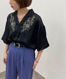 刺繍開襟シャツ 【ZOZOTOWN限定アイテム】