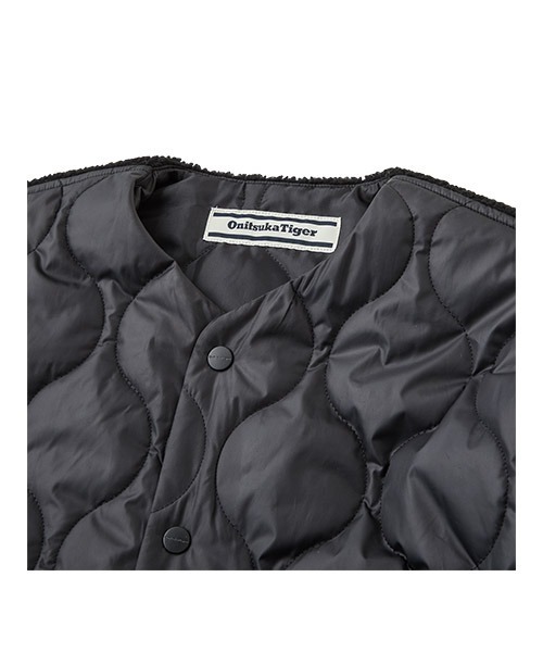 ｊ*ｊ様 Onitsuka Tiger ボアジャケット ブラック Onitsuka Tiger BOMBER JACKET Unisex Fit 2-way Zipper 100