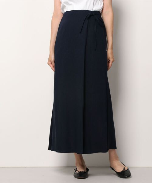 NANO universe（ナノユニバース）の「ラップ風スカート（スカート・レディース・ベージュ/カーキ/ネイビー・FREE）」の3枚目の写真