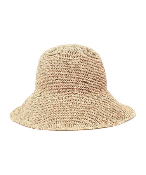 SHIPS（シップス）の「〈折り畳み可能〉ペーパー細編みハット（ニットキャップ/ビーニー・レディース・ナチュラル/ブラウン/ライトグリーン・ONE SIZE）」の7枚目の写真
