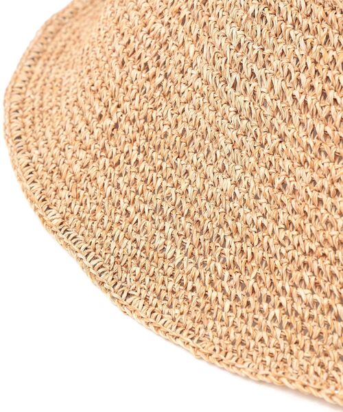 SHIPS（シップス）の「〈折り畳み可能〉ペーパー細編みハット（ニットキャップ/ビーニー・レディース・ナチュラル/ブラウン/ライトグリーン・ONE SIZE）」の9枚目の写真