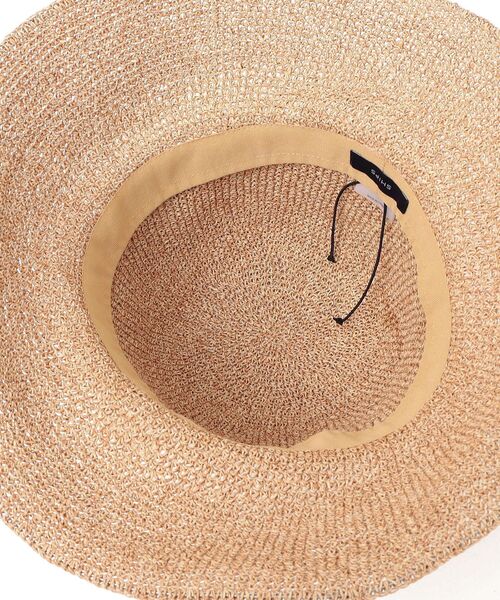 SHIPS（シップス）の「〈折り畳み可能〉ペーパー細編みハット（ニットキャップ/ビーニー・レディース・ナチュラル/ブラウン/ライトグリーン・ONE SIZE）」の10枚目の写真