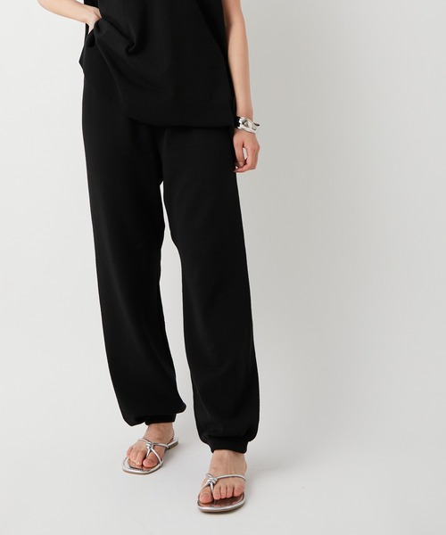 ADAM ET ROPE'（アダムエロペ）の「【セットアップ対応】メンアセリネンニットパンツ（その他パンツ・レディース・ブラック/ベージュ/ピンク・FREE）」の2枚目の写真