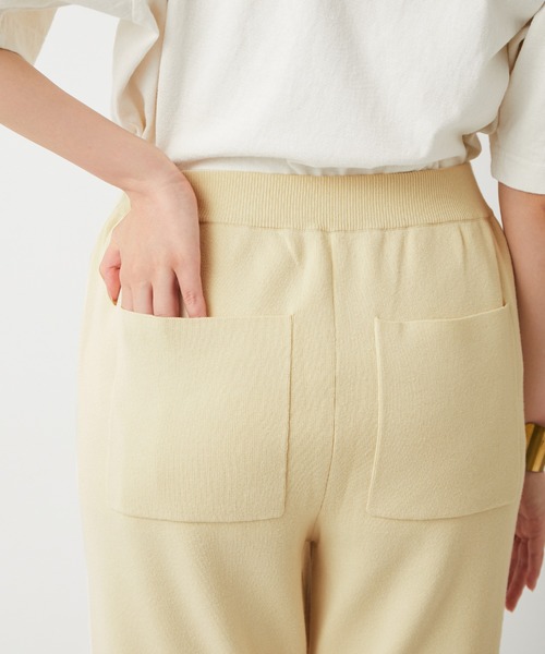 ADAM ET ROPE'（アダムエロペ）の「【セットアップ対応】メンアセリネンニットパンツ（その他パンツ・レディース・ブラック/ベージュ/ピンク・FREE）」の5枚目の写真