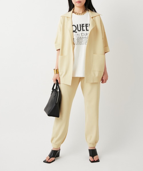 ADAM ET ROPE'（アダムエロペ）の「【セットアップ対応】メンアセリネンニットパンツ（その他パンツ・レディース・ブラック/ベージュ/ピンク・FREE）」の15枚目の写真