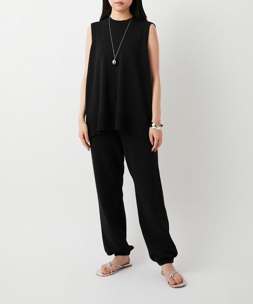 ADAM ET ROPE'（アダムエロペ）の「【セットアップ対応】メンアセリネンニットパンツ（その他パンツ・レディース・ブラック/ベージュ/ピンク・FREE）」の8枚目の写真