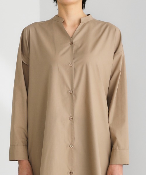 Bou Jeloud（ブージュルード）の「【はあちゅう×BouJeloud】２wayバックフレアシャツワンピース（ワンピース・レディース・ベージュ/パープル/ネイビー・FREE）」の15枚目の写真