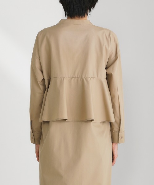 Bou Jeloud（ブージュルード）の「【はあちゅう×BouJeloud】２wayバックフレアシャツワンピース（ワンピース・レディース・ベージュ/パープル/ネイビー・FREE）」の12枚目の写真