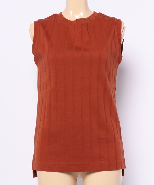 rps（アールピーエス）の「ワイドリブタンクトップ（タンクトップ・レディース・ブラック/ライトベージュ/オレンジ/オフホワイト/ブルーグリーン/ブラウン・M）」の21枚目の写真