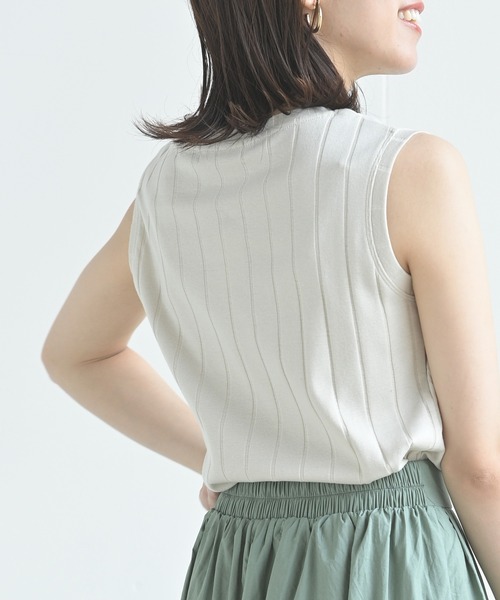rps（アールピーエス）の「ワイドリブタンクトップ（タンクトップ・レディース・ブラック/ライトベージュ/オレンジ/オフホワイト/ブルーグリーン/ブラウン・M）」の17枚目の写真