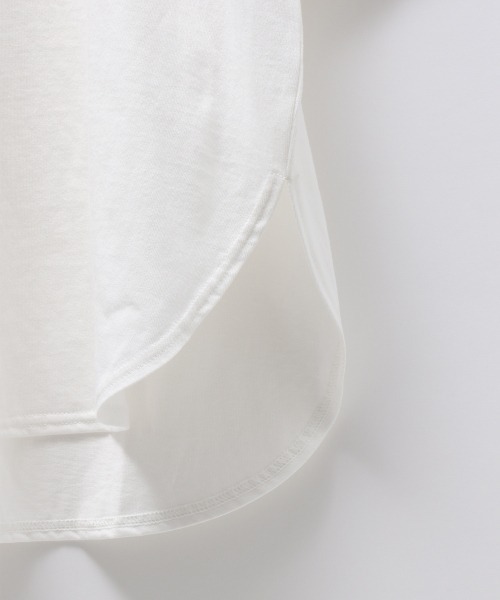 JEANASIS（ジーナシス）の「フットボールロゴBIGTEE/216225（Tシャツ/カットソー・レディース・ホワイト/ライトグレー/ブラック・FREE）」の21枚目の写真