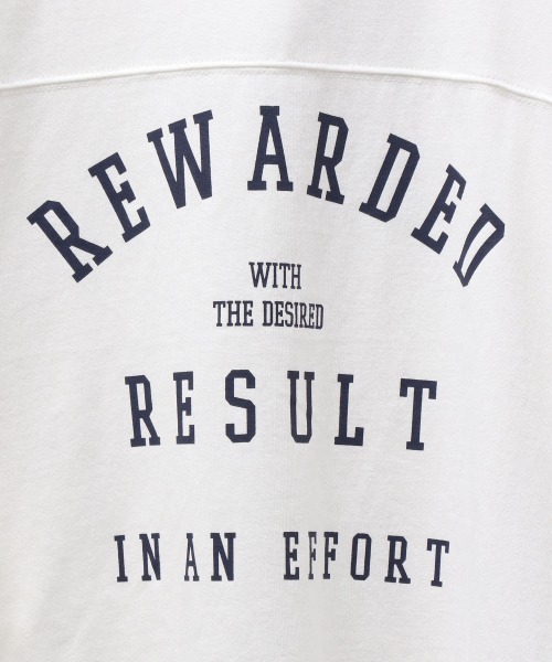 JEANASIS（ジーナシス）の「フットボールロゴBIGTEE/216225（Tシャツ/カットソー・レディース・ホワイト/ライトグレー/ブラック・FREE）」の12枚目の写真