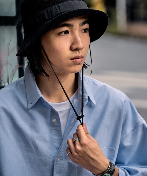 FREAK'S STORE（フリークスストア）の「ビックシルエット オックスフォード BDシャツ 半袖/ボタンダウンシャツ（シャツ/ブラウス・メンズ・ホワイト/ブルー/ストライプ・MEDIUM/LARGE）」の12枚目の写真