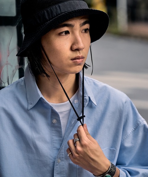 FREAK'S STORE（フリークスストア）の「ビックシルエット オックスフォード BDシャツ 半袖/ボタンダウンシャツ（シャツ/ブラウス・メンズ・ホワイト/ブルー/ストライプ・MEDIUM/LARGE）」の19枚目の写真