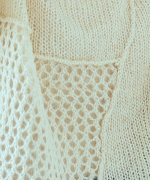 ANGIE(アンジー)の「起毛メッシュ編み切り替えニット(ニット/セーター・レディース・ブラック/アイボリー/マスタード/ダークベージュ・FREE)」の11枚目の写真