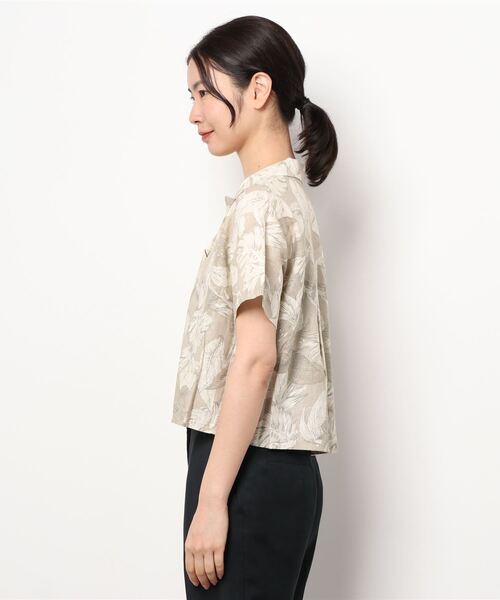 AZUL by moussy(アズールバイマウジー)の「ALOHA PATTERN OPEN SH(シャツ/ブラウス・レディース・ベージュ系その他/ブラック系その他・MEDIUM/SMALL)」の9枚目の写真