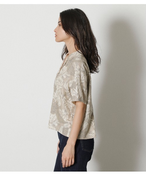 AZUL by moussy(アズールバイマウジー)の「ALOHA PATTERN OPEN SH(シャツ/ブラウス・レディース・ベージュ系その他/ブラック系その他・MEDIUM/SMALL)」の15枚目の写真