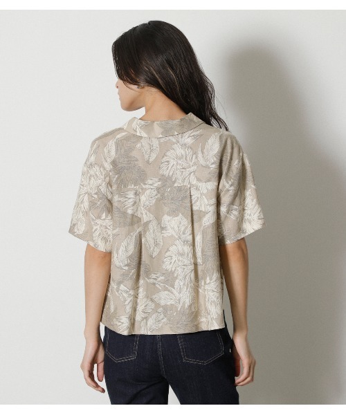 AZUL by moussy(アズールバイマウジー)の「ALOHA PATTERN OPEN SH(シャツ/ブラウス・レディース・ベージュ系その他/ブラック系その他・MEDIUM/SMALL)」の6枚目の写真