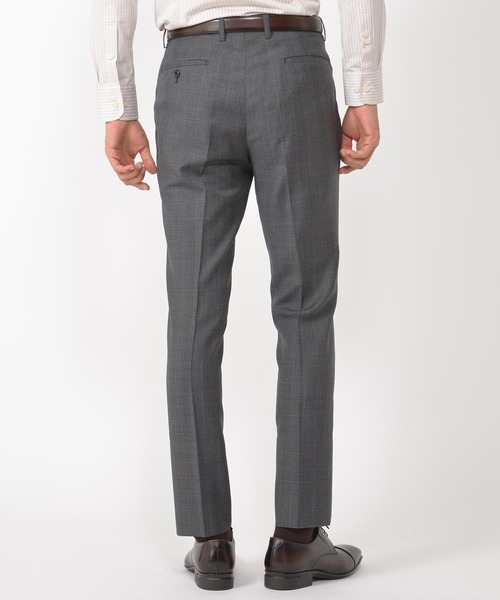 CROWDED CLOSET（クラウデッドクローゼット）の「＜伊REDA（レダ）＞グレンチェック柄アクティブスーツ／別売りベストあり／2ピースビジネスセットアップスーツ（セットアップ・メンズ・グレー/ネイビー・01/02/03/04）」の9枚目の写真