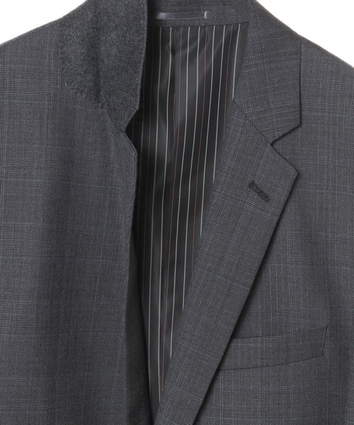 CROWDED CLOSET（クラウデッドクローゼット）の「＜伊REDA（レダ）＞グレンチェック柄アクティブスーツ／別売りベストあり／2ピースビジネスセットアップスーツ（セットアップ・メンズ・グレー/ネイビー・01/02/03/04）」の16枚目の写真