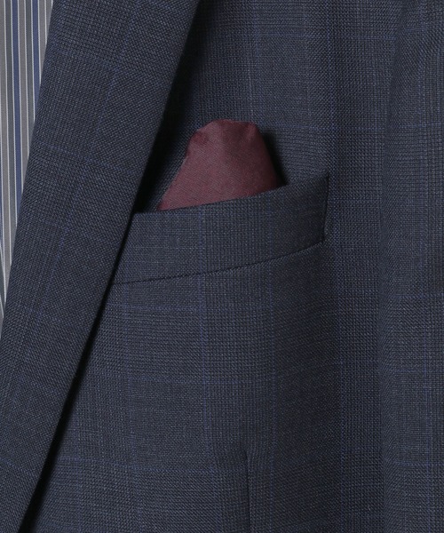 CROWDED CLOSET（クラウデッドクローゼット）の「＜伊REDA（レダ）＞グレンチェック柄アクティブスーツ／別売りベストあり／2ピースビジネスセットアップスーツ（セットアップ・メンズ・グレー/ネイビー・01/02/03/04）」の7枚目の写真