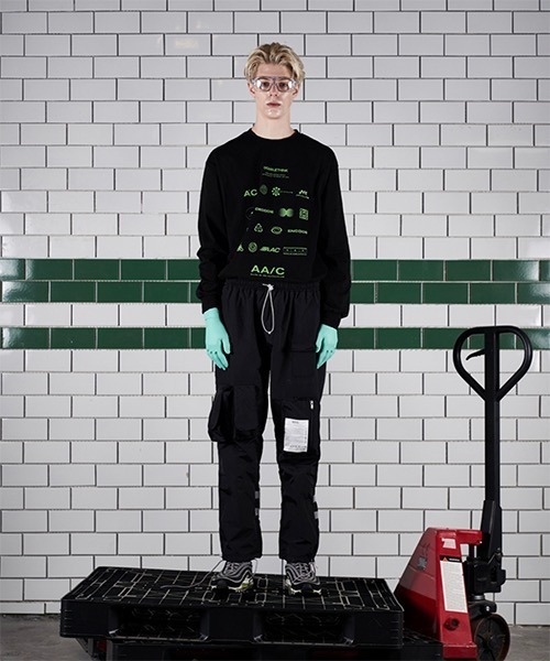 AA/C(ダブルエーシー)の「【AA/C】VARIETY SYMBOL LONGSLEEVE 19SE2013(Tシャツ/カットソー・メンズ・ブラック/ライトブルー・L/S/M)」の2枚目の写真