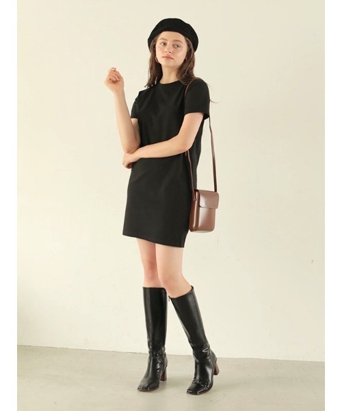 ACYM（アシーム）の「Minimal T shirt ワンピース（ワンピース・レディース・ホワイト/ブラック・FREE）」の3枚目の写真