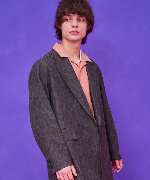 UNITED TOKYO（ユナイテッドトウキョウ）の「ダスティーロングJK（テーラードジャケット・メンズ・ブラック/ダークグリーン・1/2）」の2枚目の写真