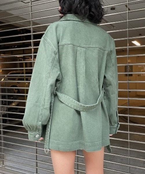 FIG&VIPER(フィグアンドバイパー)の「カツラギZIP JK(その他アウター・レディース・カーキ/アイボリー/ブラック・FREE)」の6枚目の写真