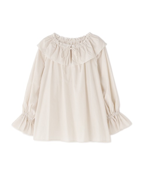 NATURAL BEAUTY BASIC（ナチュラルビューティーベーシック）の「ロンストラッフルカラーブラウス（シャツ/ブラウス・レディース・ベージュ系その他/ブラウン系その他/グリーン系その他3・MEDIUM/SMALL）」の14枚目の写真